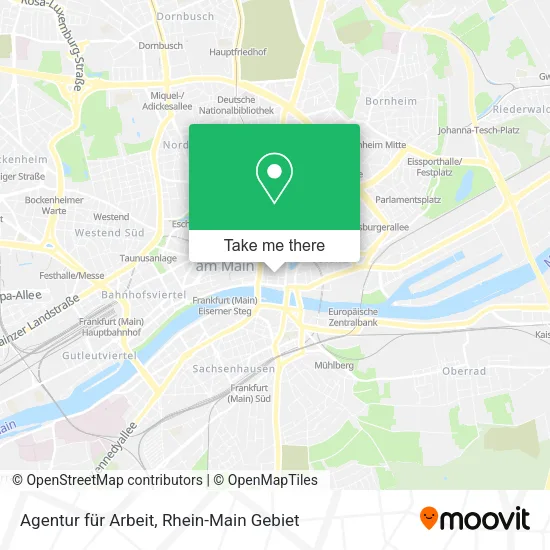 Карта Agentur für Arbeit