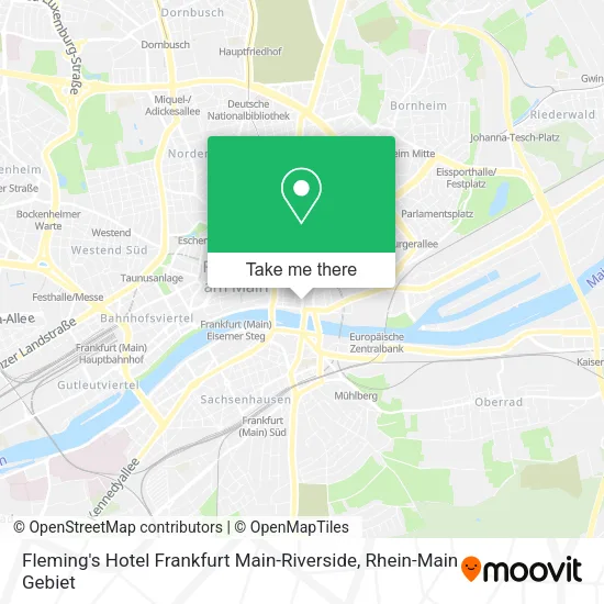 Карта Fleming's Hotel Frankfurt Main-Riverside
