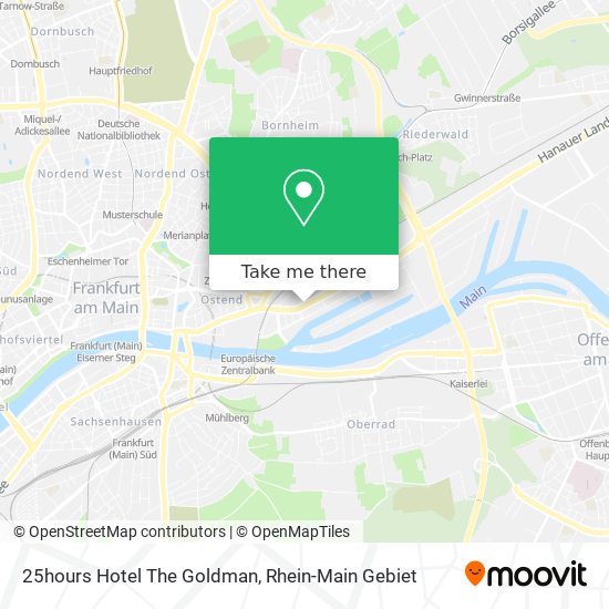 25hours Hotel The Goldman map