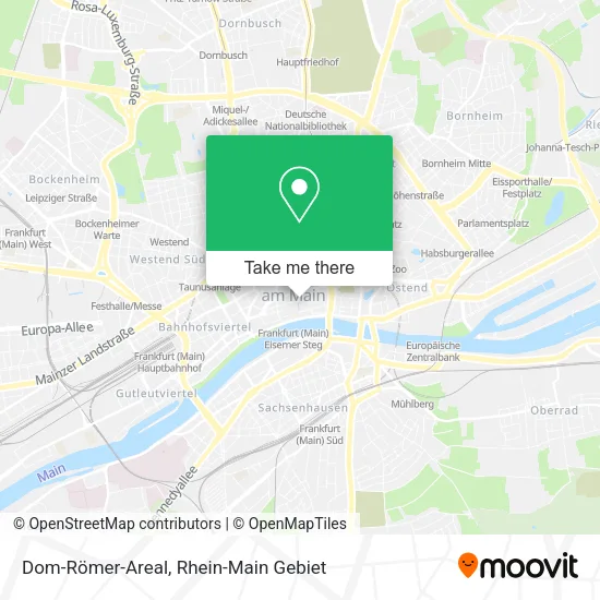 Карта Dom-Römer-Areal