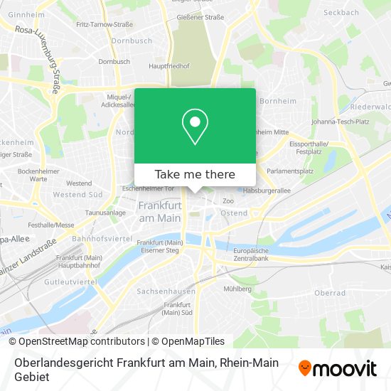 Oberlandesgericht Frankfurt am Main map