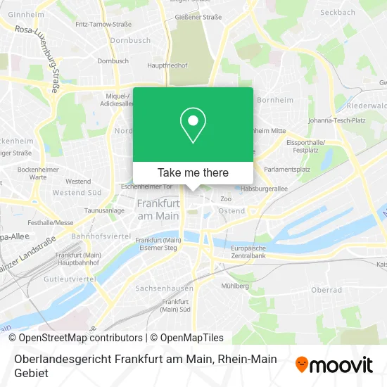 Карта Oberlandesgericht Frankfurt am Main
