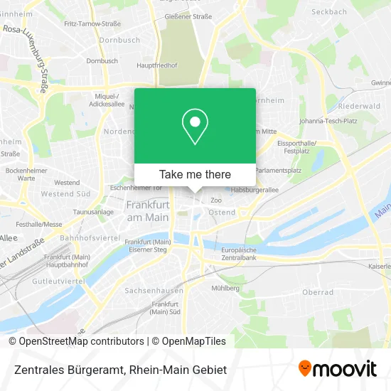 Карта Zentrales Bürgeramt