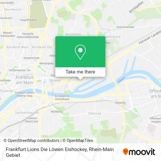 Frankfurt Lions Die Löwen Eishockey map