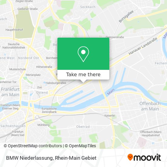 BMW Niederlassung map