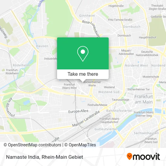 Карта Namaste India