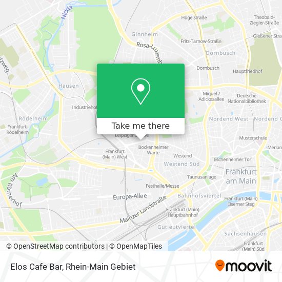 Карта Elos Cafe Bar