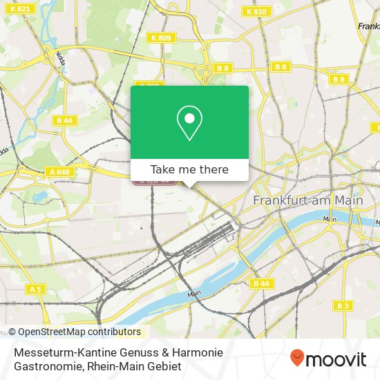 Карта Messeturm-Kantine Genuss & Harmonie Gastronomie