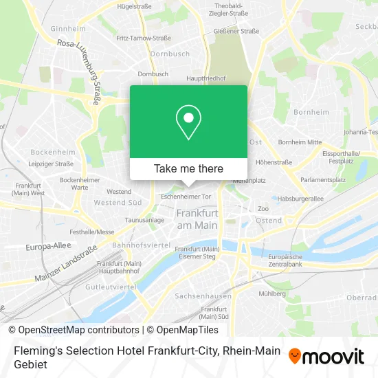 Карта Fleming's Selection Hotel Frankfurt-City