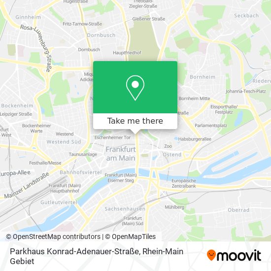 Parkhaus Konrad-Adenauer-Straße map