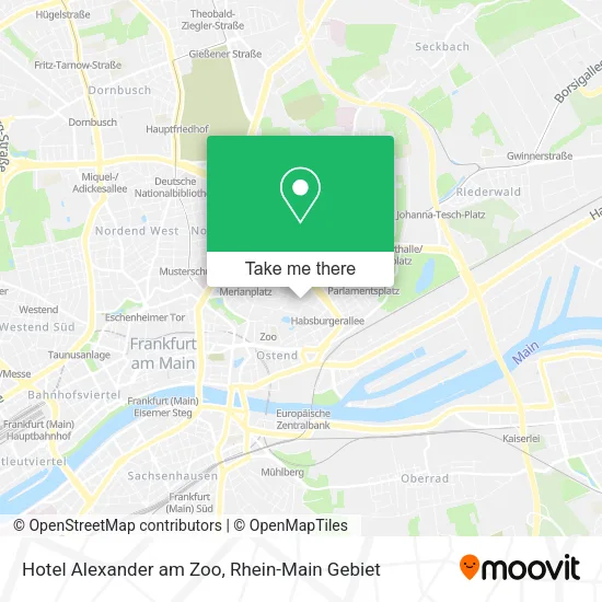 Карта Hotel Alexander am Zoo