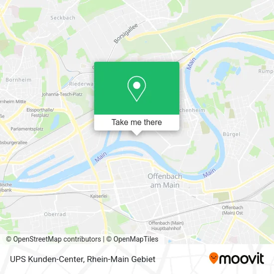 Карта UPS Kunden-Center
