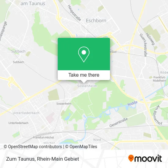 Карта Zum Taunus