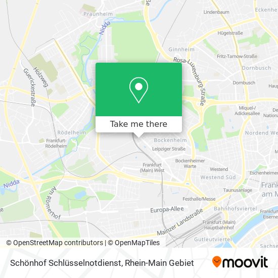 Schönhof Schlüsselnotdienst map