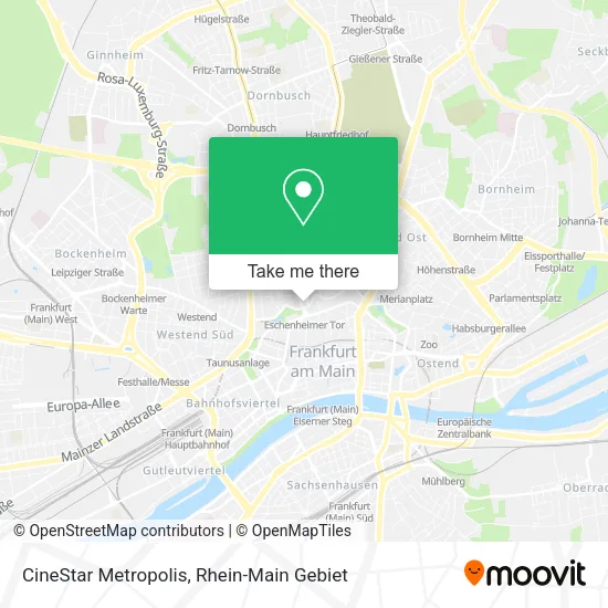 CineStar Metropolis map