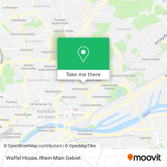 Waffel House map