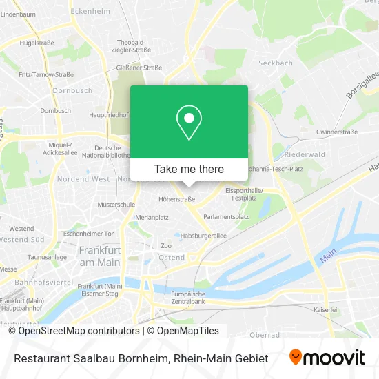 Restaurant Saalbau Bornheim map