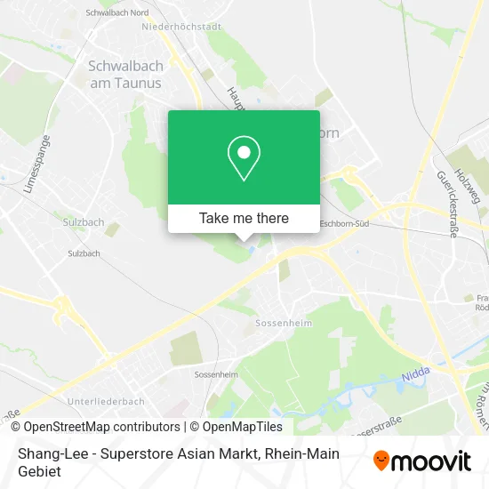 Карта Shang-Lee - Superstore Asian Markt
