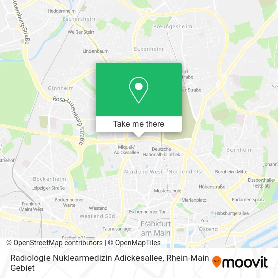 Карта Radiologie Nuklearmedizin Adickesallee