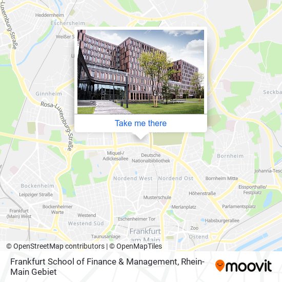 Карта Frankfurt School of Finance & Management