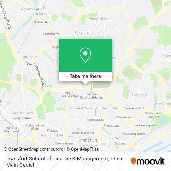 Карта Frankfurt School of Finance & Management