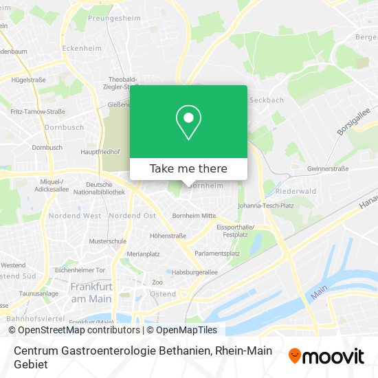 Centrum Gastroenterologie Bethanien map