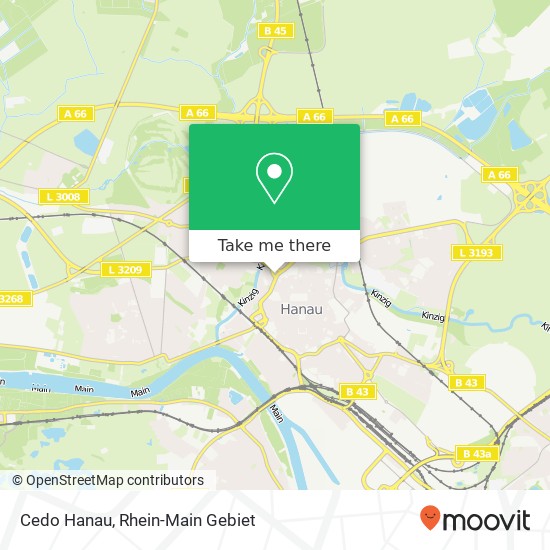 Cedo Hanau map