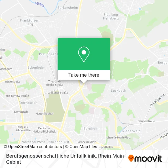 Карта Berufsgenossenschaftliche Unfallklinik