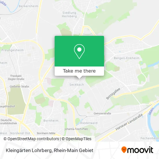 Карта Kleingärten Lohrberg