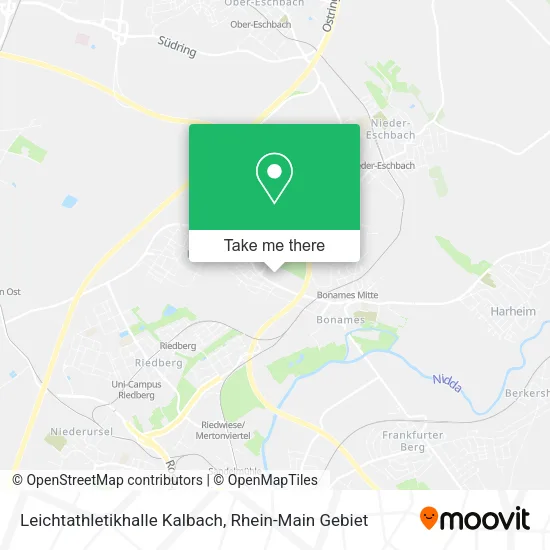 Карта Leichtathletikhalle Kalbach
