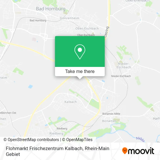 Карта Flohmarkt Frischezentrum Kalbach