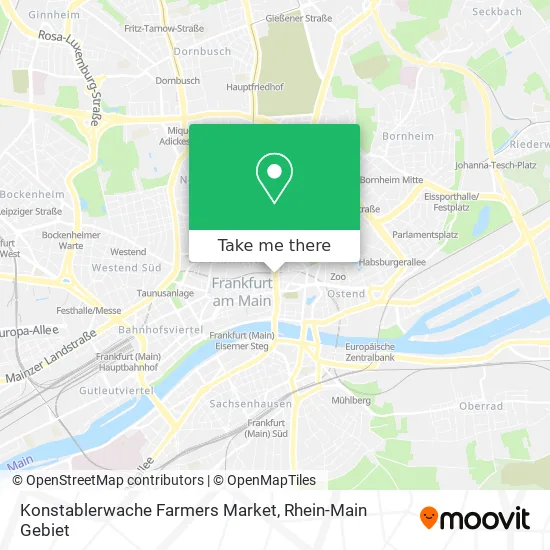 Карта Konstablerwache Farmers Market