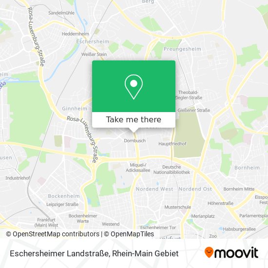 Карта Eschersheimer Landstraße