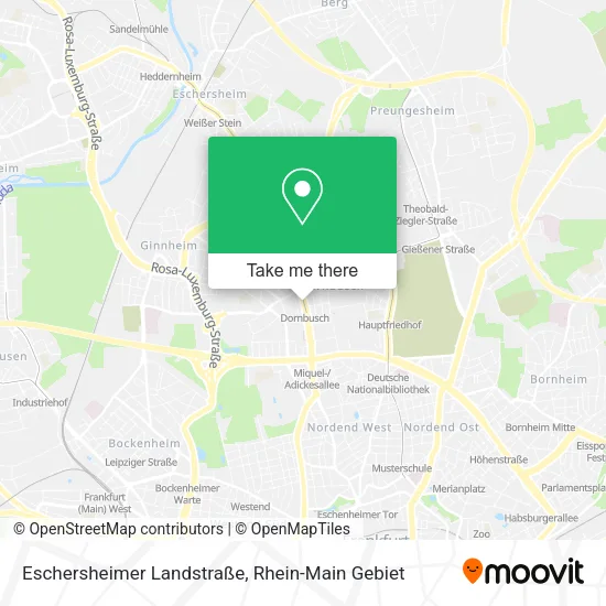 Карта Eschersheimer Landstraße