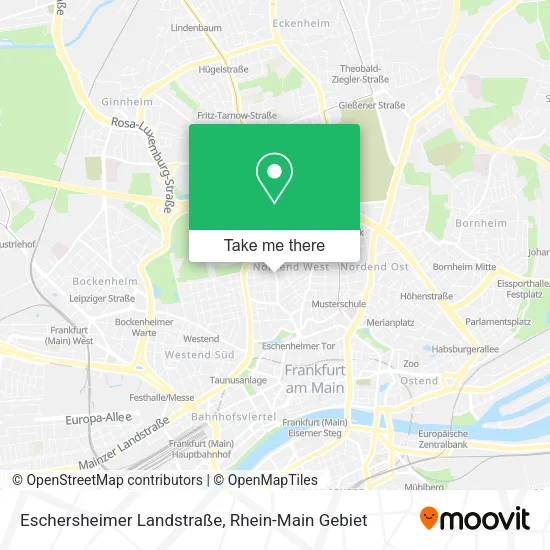 Карта Eschersheimer Landstraße