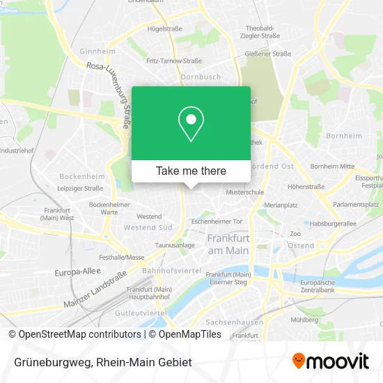 Карта Grüneburgweg