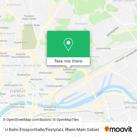 Карта U-Bahn Eissporthalle/Festplatz