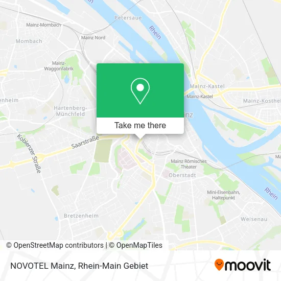 Карта NOVOTEL Mainz