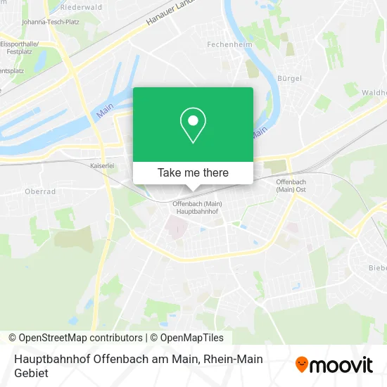 Карта Hauptbahnhof Offenbach am Main