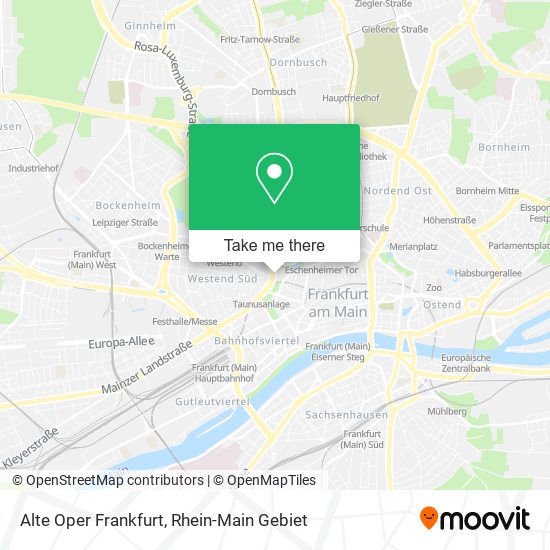 Alte Oper Frankfurt map