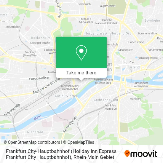 Карта Frankfurt City-Hauptbahnhof (Holiday Inn Express Frankfurt City Hauptbahnhof)