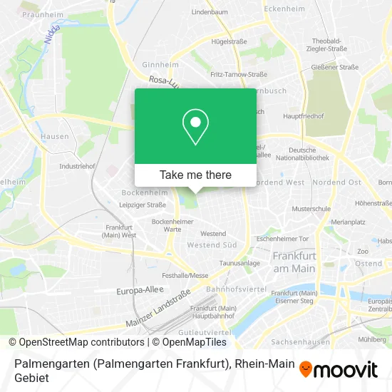 Карта Palmengarten (Palmengarten Frankfurt)
