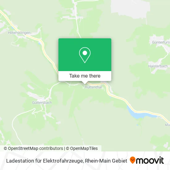 Карта Ladestation für Elektrofahrzeuge