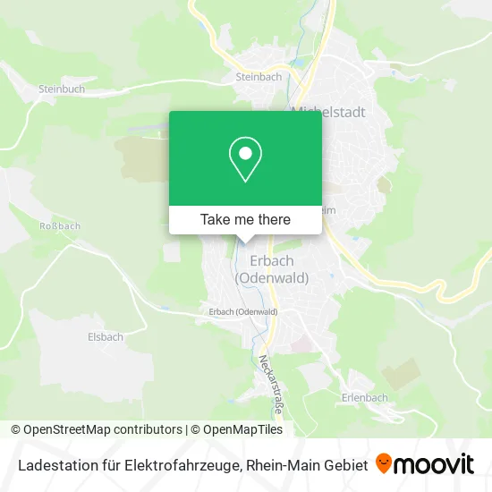 Карта Ladestation für Elektrofahrzeuge