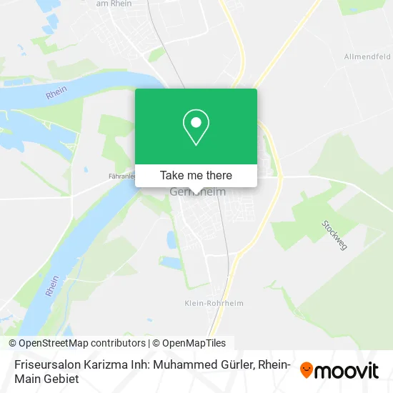 Карта Friseursalon Karizma Inh: Muhammed Gürler