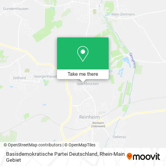 Карта Basisdemokratische Partei Deutschland