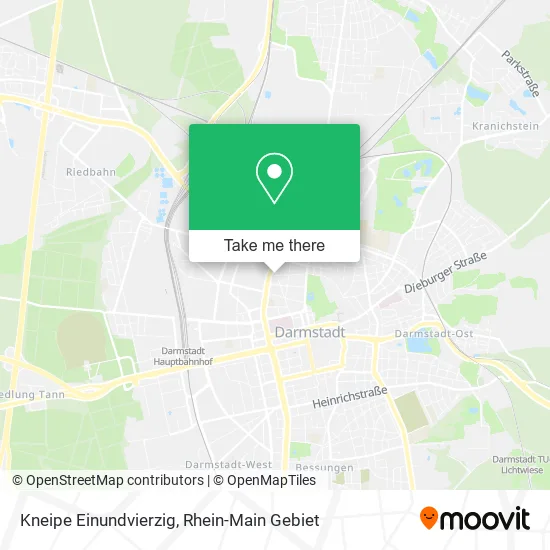 Карта Kneipe Einundvierzig