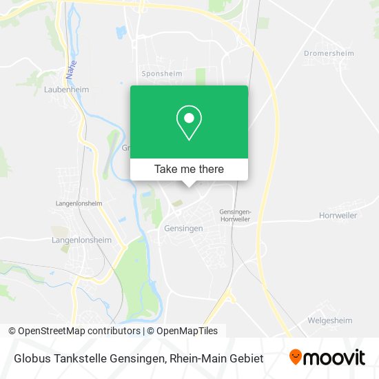 Globus Tankstelle Gensingen map