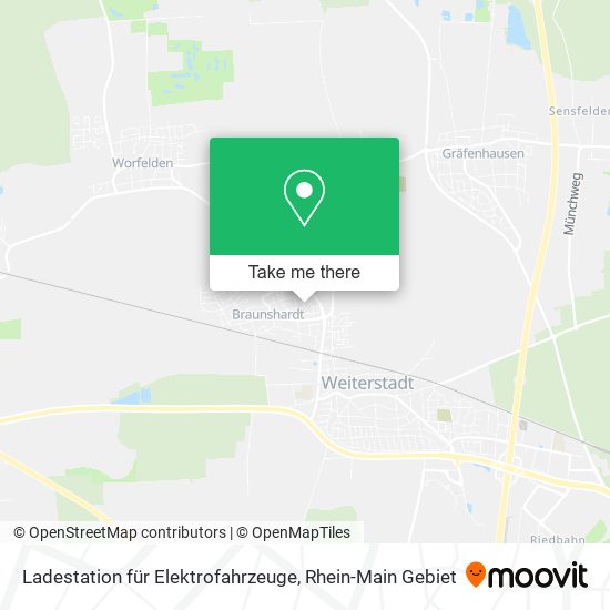 Ladestation für Elektrofahrzeuge map