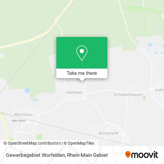 Gewerbegebiet Worfelden map